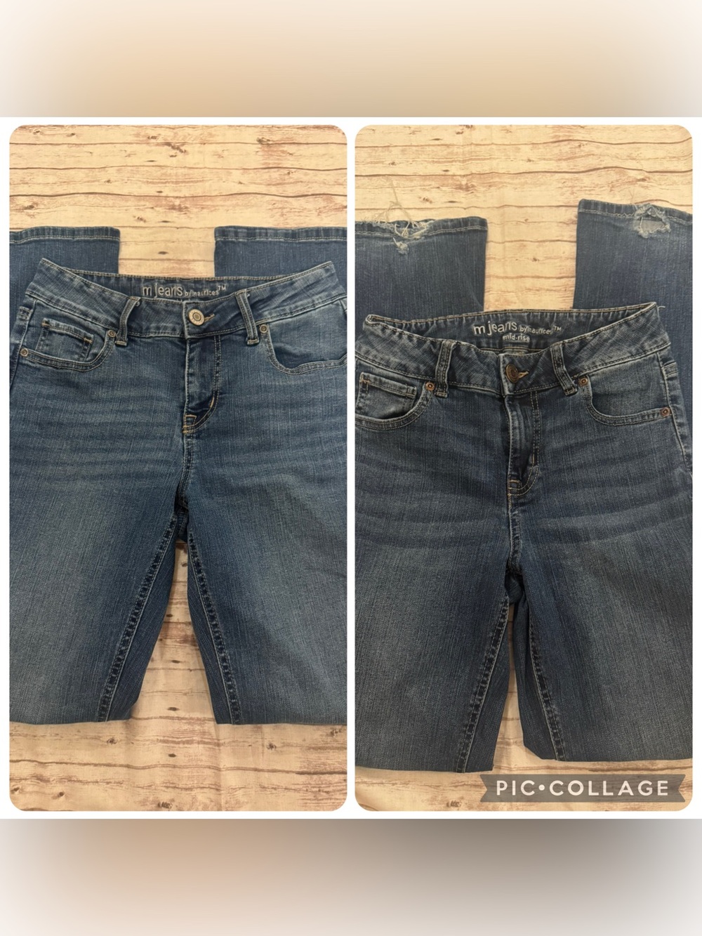 2 Pair of Maurices Straight Boot Cut Women's Jeans